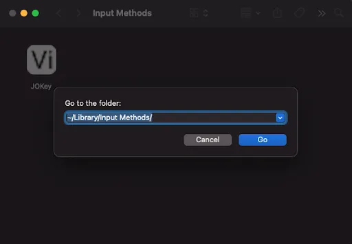 Thư mục Input Methods