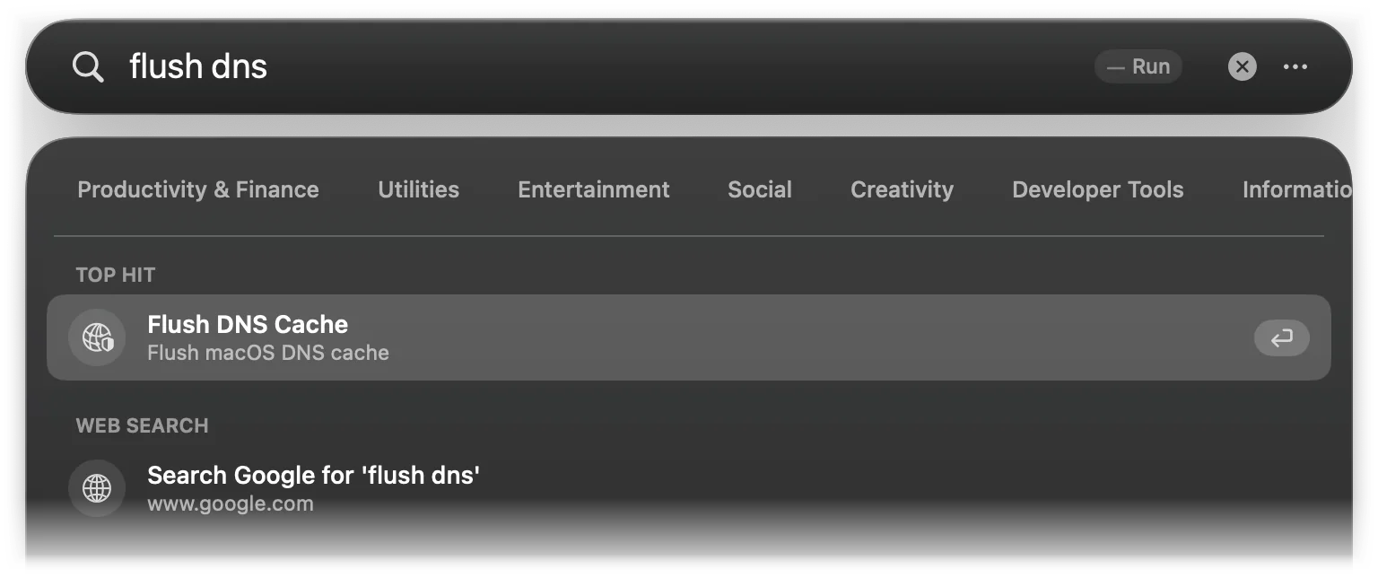 Flush DNS Cache as the Top Hit for flush dns